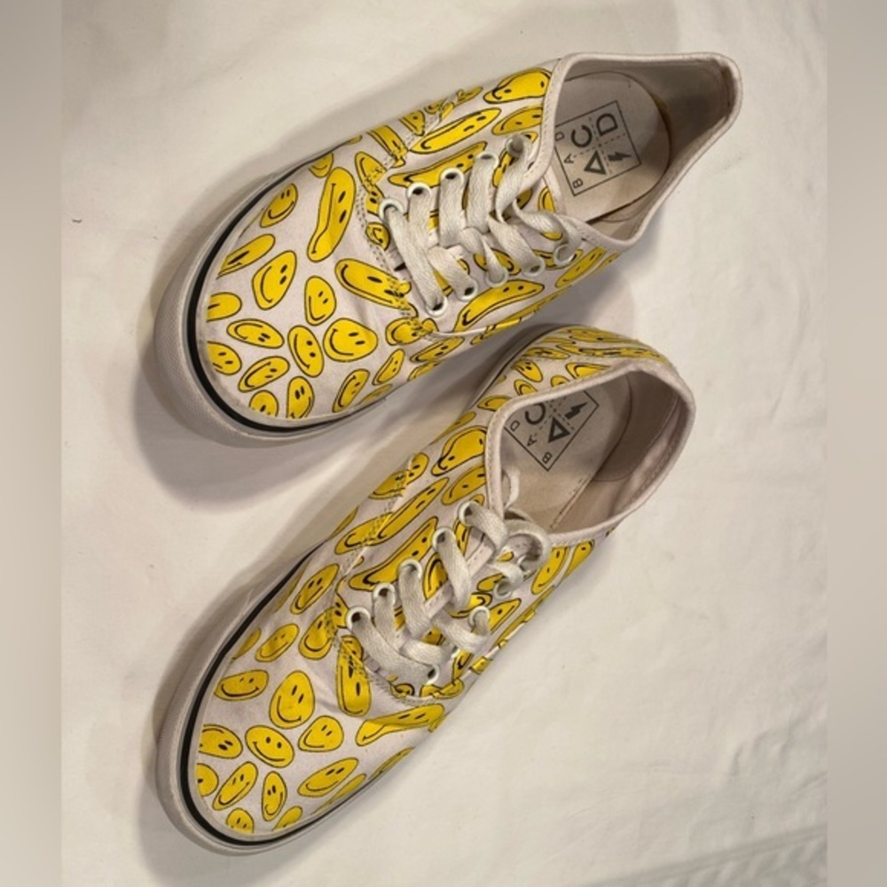 UNIF Yellow Smiley Face Sneakers